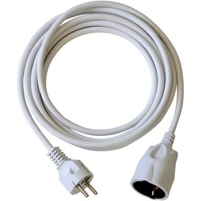 brennenstuhl® Verlängerungskabel, Kabellänge: 3 m - weiss