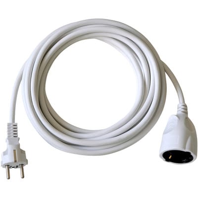 brennenstuhl® Verlängerungskabel, Kabellänge: 5 m - weiss
