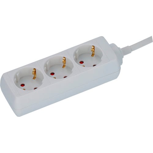 brennenstuhl® Steckdosenleiste, 3-fach, Kabellänge: 1,4 m - weiss