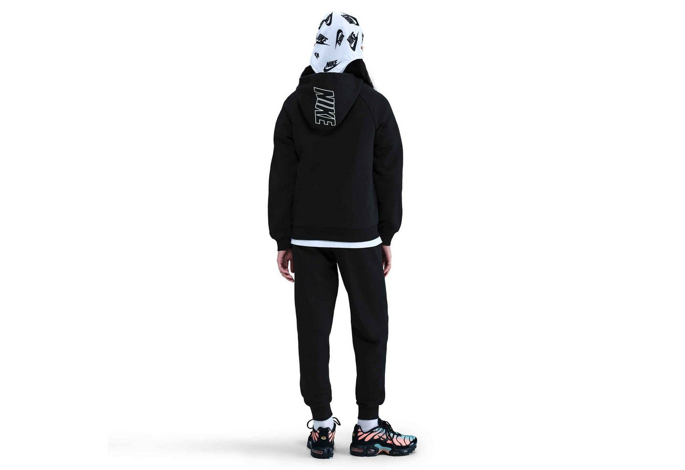 Nike Sportswear Trainingsanzug K NSW CLUB FLC HDY TRACKSUIT (2-tlg), Für Kinder und Jugendliche Bild 2