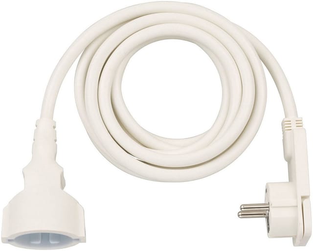 brennenstuhl® Verlängerungskabel, Schutzkontaktkupplung, Kabellänge: 3 m - weiss