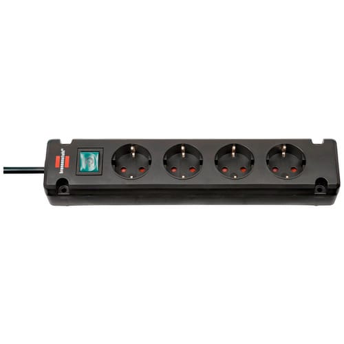 brennenstuhl® Steckdosenleiste »Comfort-Line«, 4-fach, Kabellänge: 1,5 m - schwarz