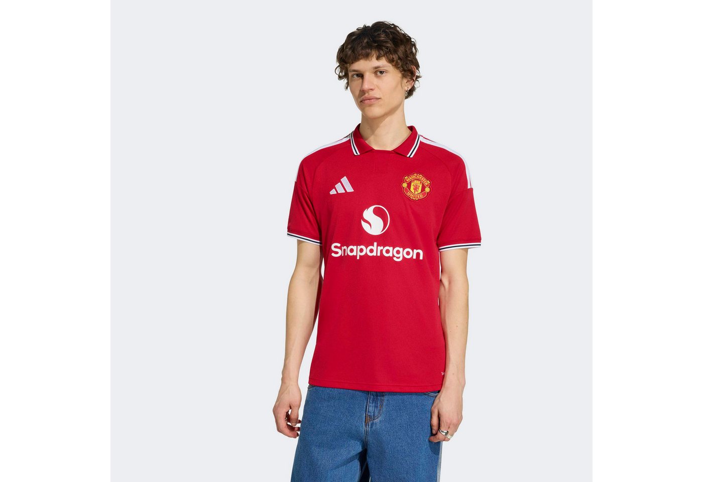 adidas Performance Fußballtrikot MANCHESTER UNITED 26/27 HEIMTRIKOT mit schmaler Passform, mit gestreiftem Kragen und Bündchen Bild 4
