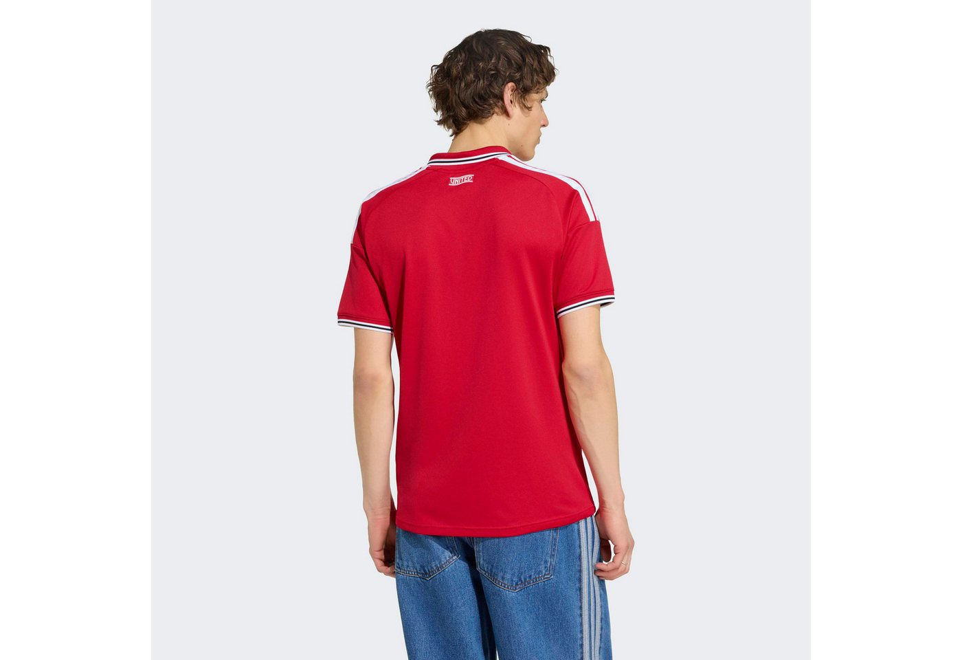 adidas Performance Fußballtrikot MANCHESTER UNITED 26/27 HEIMTRIKOT mit schmaler Passform, mit gestreiftem Kragen und Bündchen Bild 5