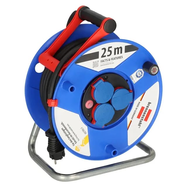 brennenstuhl® Kabeltrommel »Garant IP44 1208440«, 3-fach, Kabellänge: 25 m - blau