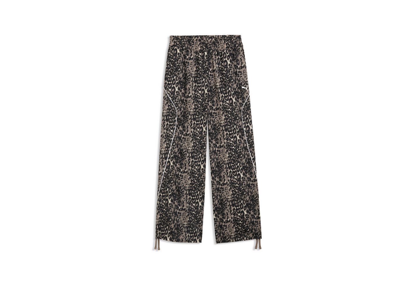 PUMA Trainingshose SPORT ANIMAL RELAXED AOP WIDE LEG WOVEN PANTS mit Eingrifftaschen, normale Länge, aus Polyester