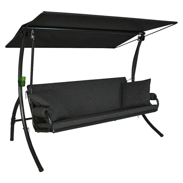 ANGERER FREIZEITMÖBEL Hollywoodschaukel »Elegance Joy«, 3-Sitzer, inkl. Auflagen - grau