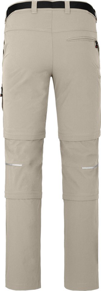 Bergson Outdoorhose QUEENSLAND Doppel Zipp-Off mit T-ZIPP Herren Wanderhose, vielseitig, pflegeleicht, Kurzgrößen, hell beige Bild 3