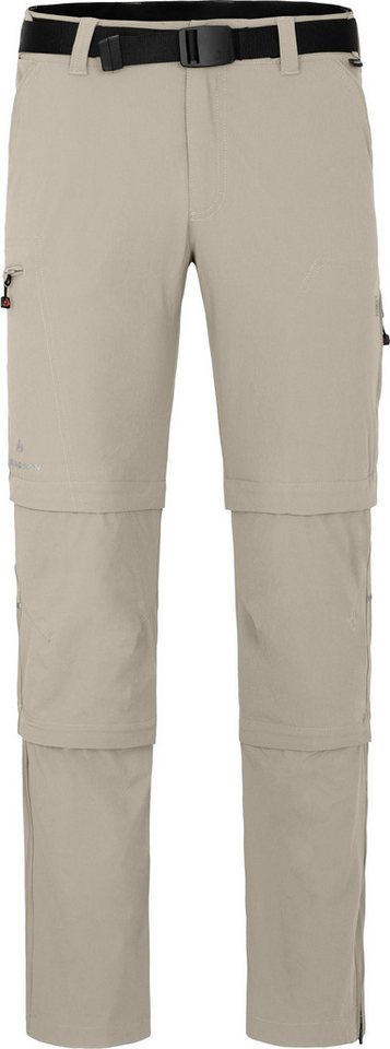 Bergson Outdoorhose QUEENSLAND Doppel Zipp-Off mit T-ZIPP Herren Wanderhose, vielseitig, pflegeleicht, Kurzgrößen, hell beige Bild 4