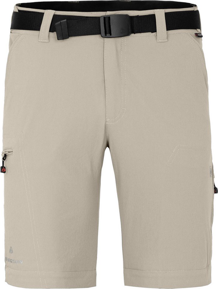 Bergson Outdoorhose QUEENSLAND Doppel Zipp-Off mit T-ZIPP Herren Wanderhose, vielseitig, pflegeleicht, Kurzgrößen, hell beige Bild 5