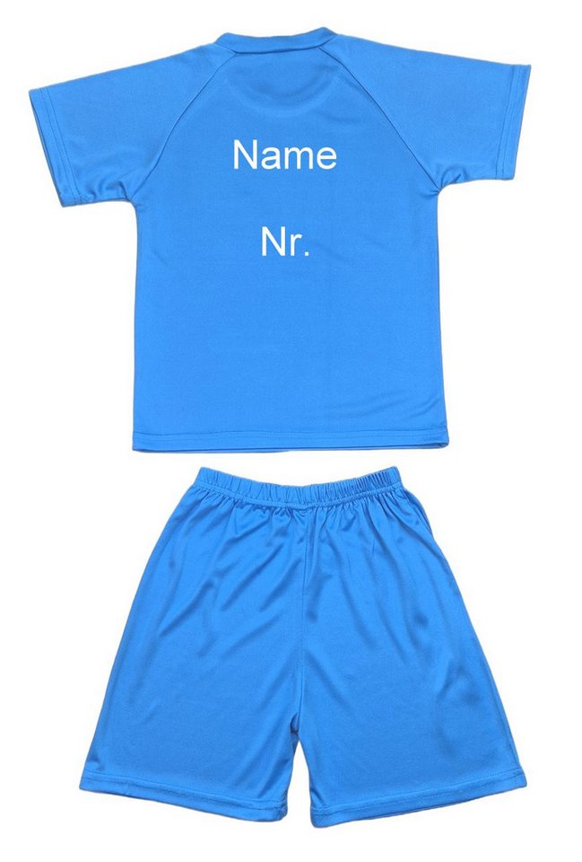 Fashion Boy Fußballtrikot Fußball Fan Set Argentinien Trikot + Shorts personalisierbar, JS05e (Set) Bild 3
