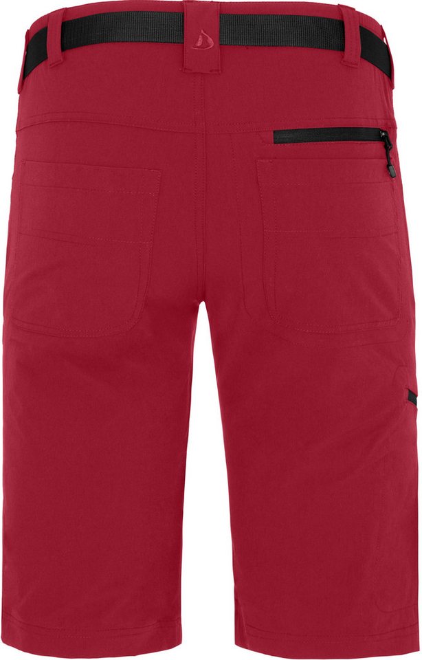 Bergson Outdoorhose REDWOOD BERMUDA Herren Wandershorts, vielseitig, pflegeleicht, Normalgrößen, dunkelrot Bild 2