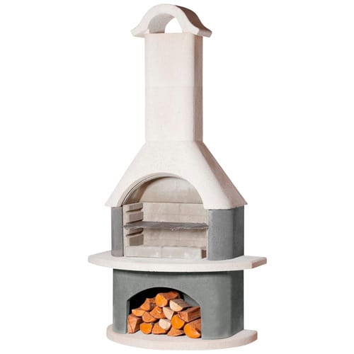BUSCHBECK Gartengrillkamin »Athen«, 110 cm - weiss