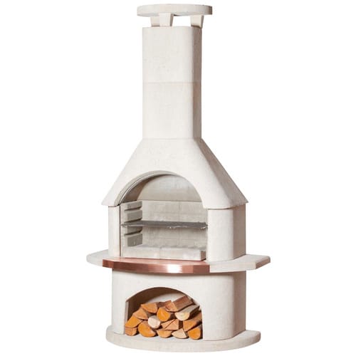 BUSCHBECK Gartengrillkamin »Venezia«, 110 cm - weiss