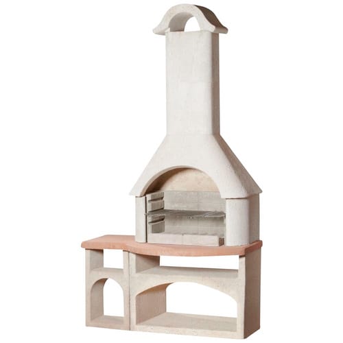 BUSCHBECK Gartengrillkamin »Bozen«, 117 cm - weiss