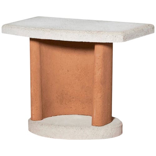 BUSCHBECK Beistelltisch »Georgia«, BxHxT: 70 x 57 x 41 cm, Beton - orange