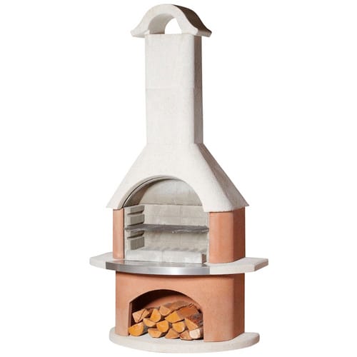 BUSCHBECK Gartengrillkamin »Davos«, 110 cm - weiss
