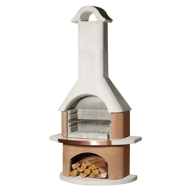 BUSCHBECK Gartengrillkamin »Bologna«, 110 cm - weiss