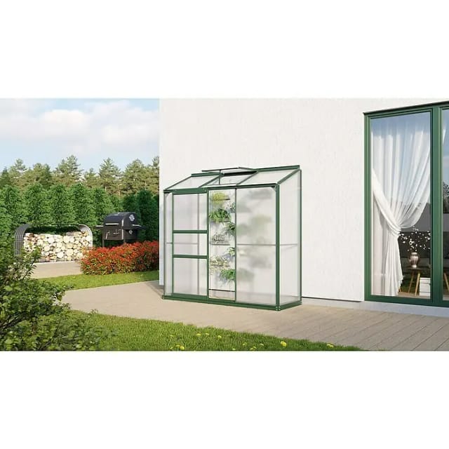 VITAVIA Gewächshaus »Styx«, 1,3 m², Kunststoff/Aluminium, winterfest - gruen