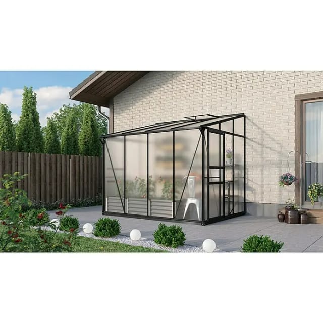VITAVIA Gewächshaus »Osiris«, 5,2 m², Kunststoff/Aluminium, winterfest - gruen