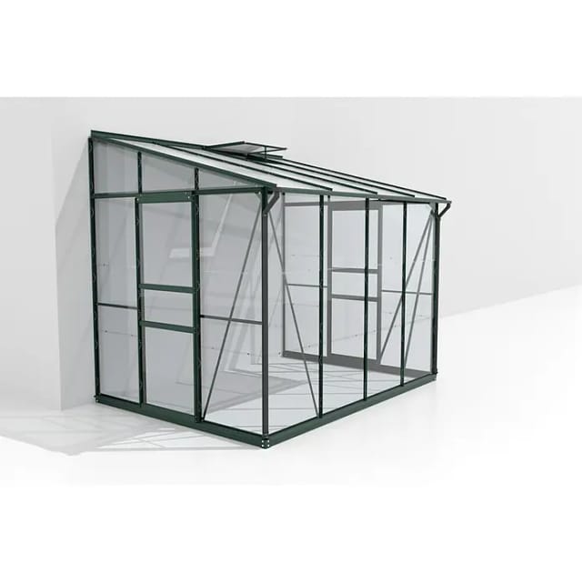 VITAVIA Anlehngewächshaus »Osiris 5200«, 5,2 m², Kunststoff/Aluminium/ESG Glas, winterfest - gruen