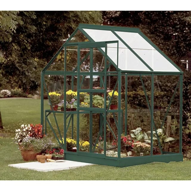 VITAVIA Gewächshaus »Venus«, 2,5 m², Aluminium/Glas, winterfest - gruen