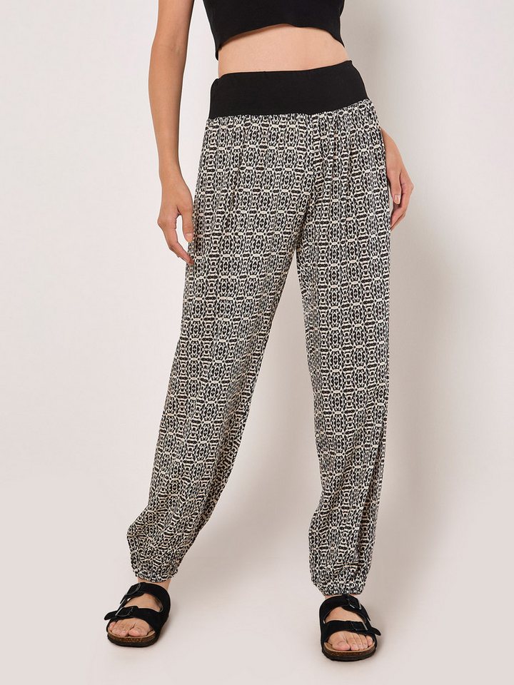 Apricot Jogger Pants Ikat-Jersey-Jogginghose mit Gummibund Bild 2