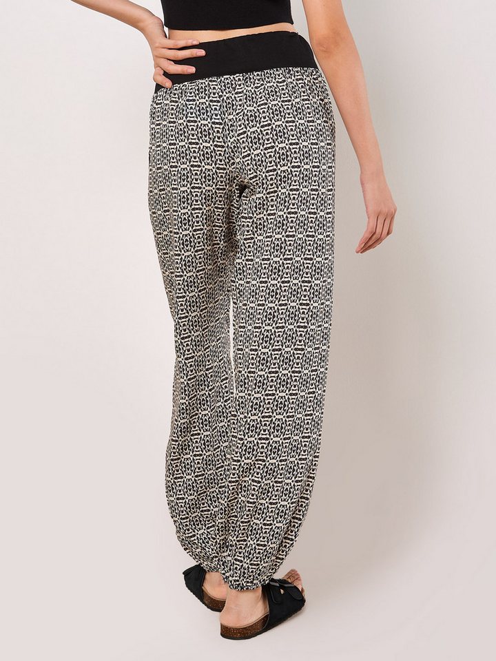 Apricot Jogger Pants Ikat-Jersey-Jogginghose mit Gummibund Bild 3