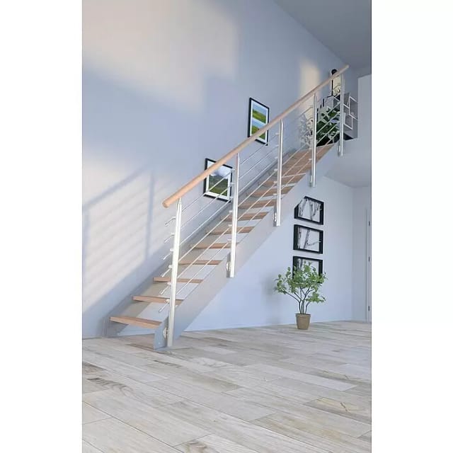 STARWOOD Systemtreppe »Kos«, Metall, 13 Stufen, max. Geschosshöhe 280 cm - braun