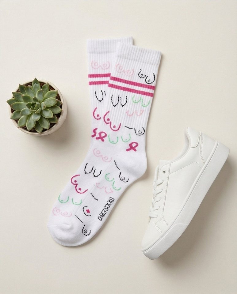 DAILYSOCKS Tennissocken BOOBIES (1-Paar)