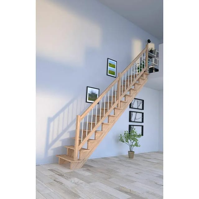 STARWOOD Systemtreppe »Lindos«, 13 Stufen, max. Geschosshöhe 300 cm - braun