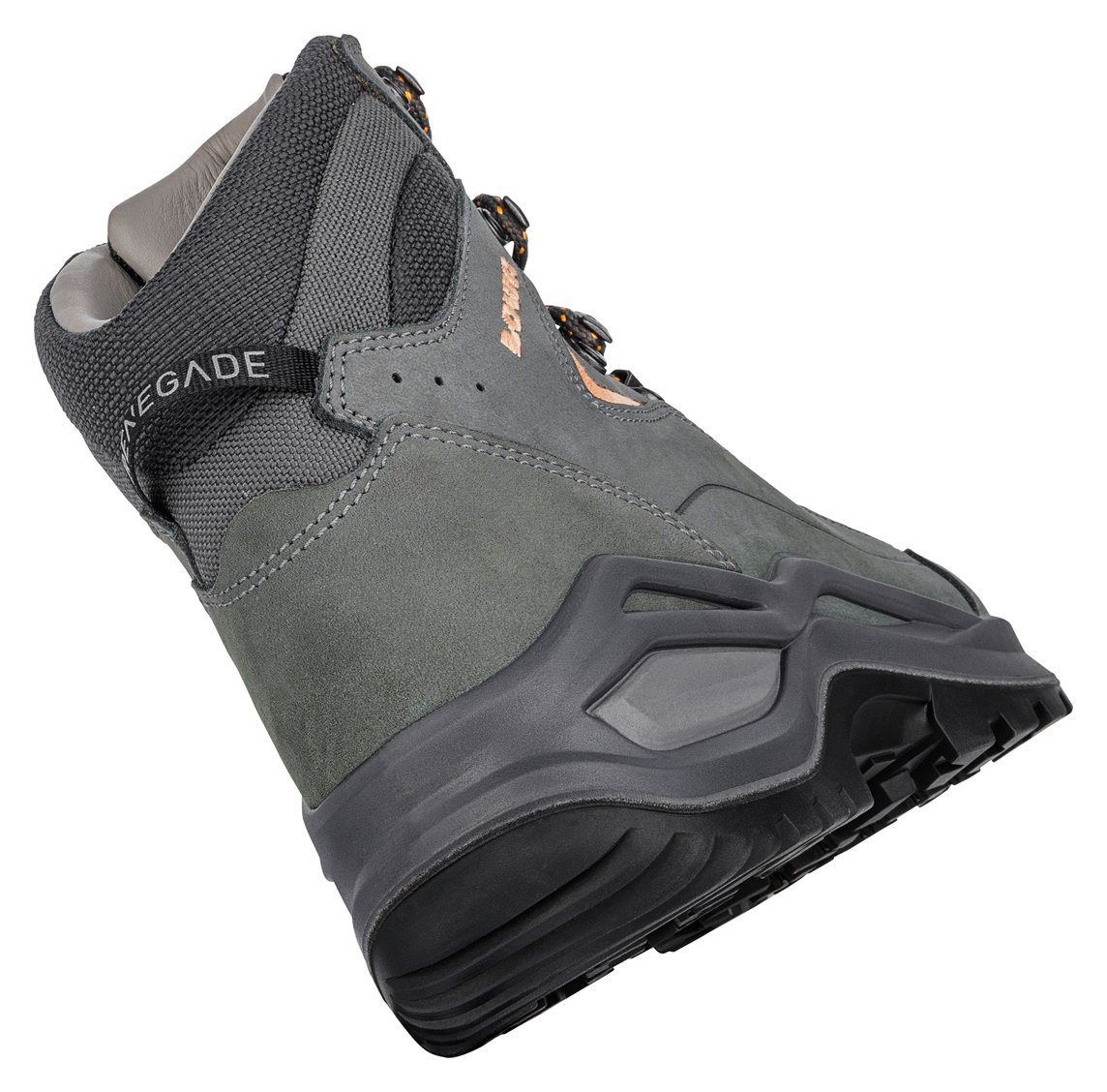 Lowa Renegade EVO LL Mid (All-Terrain, Nubukleder) graphitgrau/aprikose Wanderschuh Bild 4
