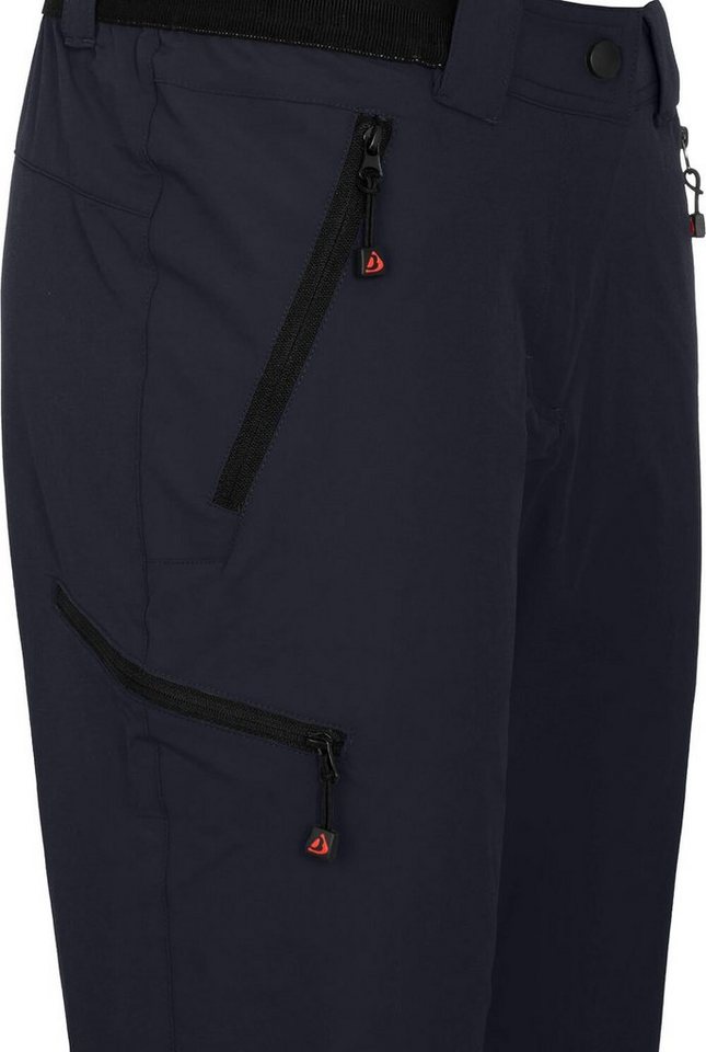 Bergson Outdoorhose VIDAA COMFORT Damen Wanderhose, leicht, elastisch, Kurzgrößen, Nacht blau Bild 2
