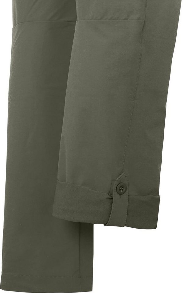 Bergson Outdoorhose VIDAA COMFORT Damen Wanderhose, leicht, elastisch, Kurzgrößen, grau/grün Bild 3