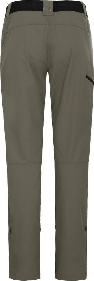 Bergson Outdoorhose VIDAA COMFORT Damen Wanderhose, leicht, elastisch, Kurzgrößen, grau/grün Bild 4