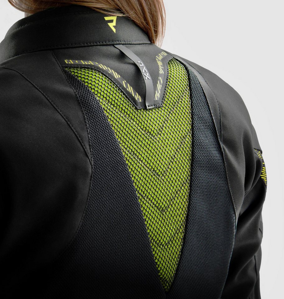 Rebelhorn Motorradjacke Jax wasserdichte Damen Motorrad Textiljacke Rückenprotektor enthalten,Verbindungsreißverschluss,Ellenbogenpro Bild 5