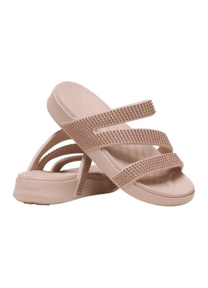 Crocs Sandale Getaway Gems Strappy Quartz hellbraun - Damen Badeschuh Bild 5