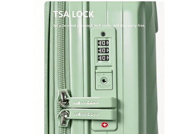Super Solu Kofferset Hartschalenkoffer Set (M,L,XL) aus PP-Polypropylen, Erweiterbar, TSA, 4 Rollen, (Reisekoffer Set, 3 tlg., Grün), Robustes Öko-PP, Diebstahlschutz, Dehnfalte & Alu-Stange