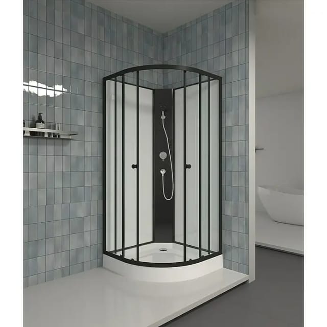Marwell Komplettdusche, BxHxT: 85 x 200 x 85 cm - schwarz