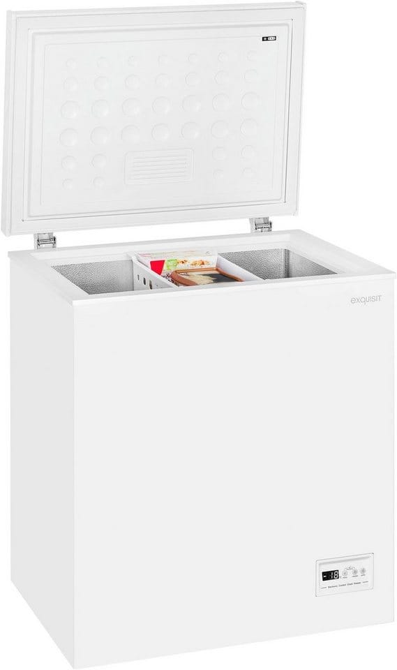 Exquisit Gefriertruhe, BxHxL: 70,5 x 84,5 x 55 cm, 142l, weiß - weiss