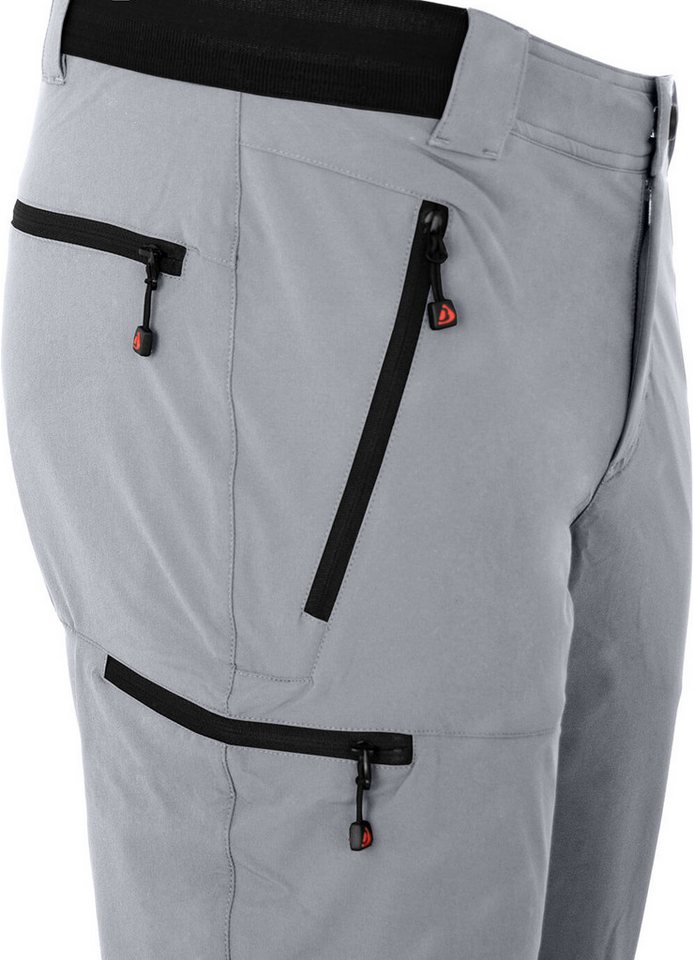 Bergson Outdoorhose ARRESÖ COMFORT Bermuda Herren Wandershorts, leicht, strapazierfähig, Normalgrößen, hellgrau