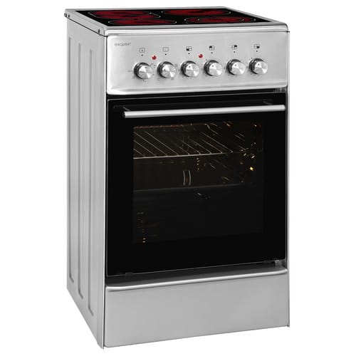 Exquisit Elektro-Standherd »ECM 5-4.1BZ Inox«, 47 l, 4 Kochfelder - silberfarben