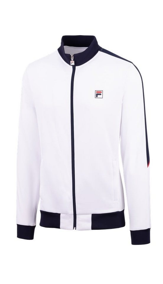 Fila Tennisjacke Manuel (Stehkragen, 100% Polyester) weiss/navy Herren