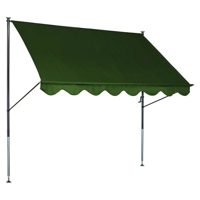 ANGERER FREIZEITMÖBEL Klemmmarkise, grün, Stahl/Polyester, Selbstmontage - gruen