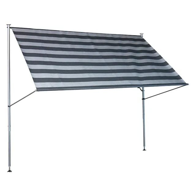ANGERER FREIZEITMÖBEL Klemmmarkise, BxT: 350 x 170 cm, taupe - grau