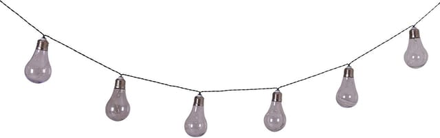 NÄVE Lichterkette, 50 LEDs, Solar, Kunststoff, schwarz