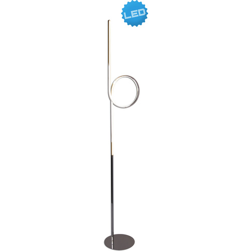 NÄVE LED-Stehleuchte, LED, warmweiß, inkl. Leuchtmittel, Höhe: 171 cm - silberfarben