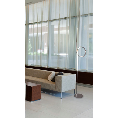 NÄVE LED-Stehleuchte, LED, warmweiß, inkl. Leuchtmittel, Höhe: 171 cm - silberfarben Bild 2