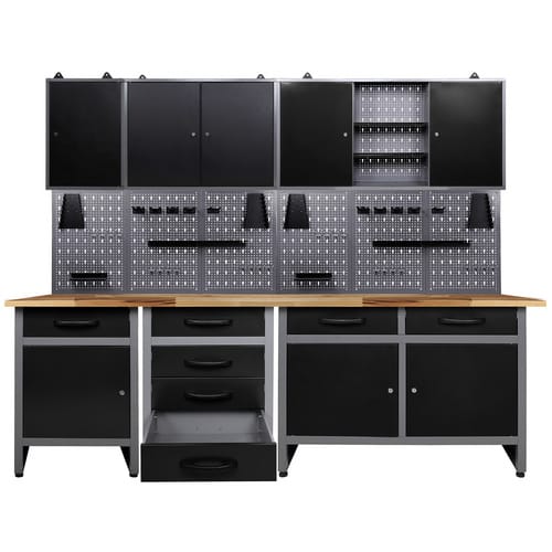 Ondis24 Werkstatt-Set »Bastler «, anthrazit, Metall - grau
