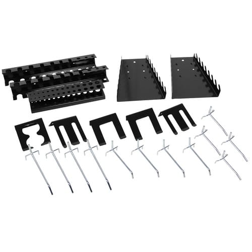 Ondis24 Lochwandhaken-Set, Metall, grau